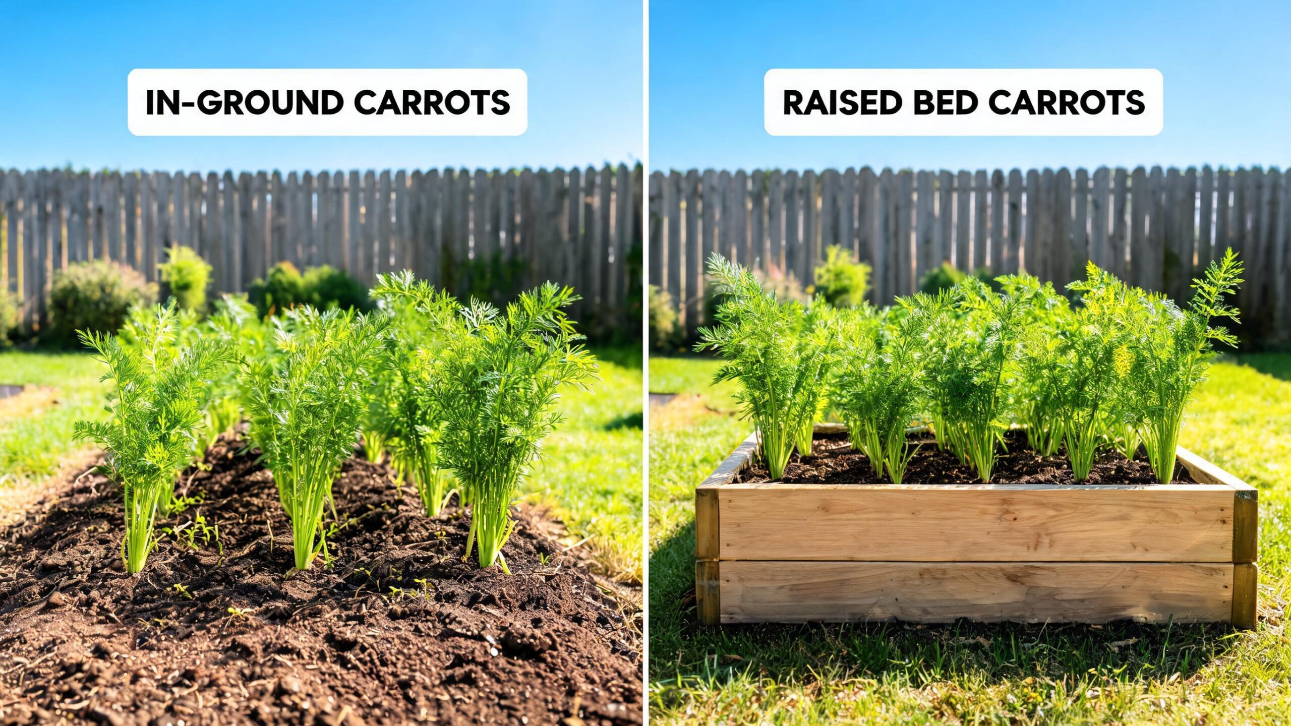 carrots raised beds vs ground