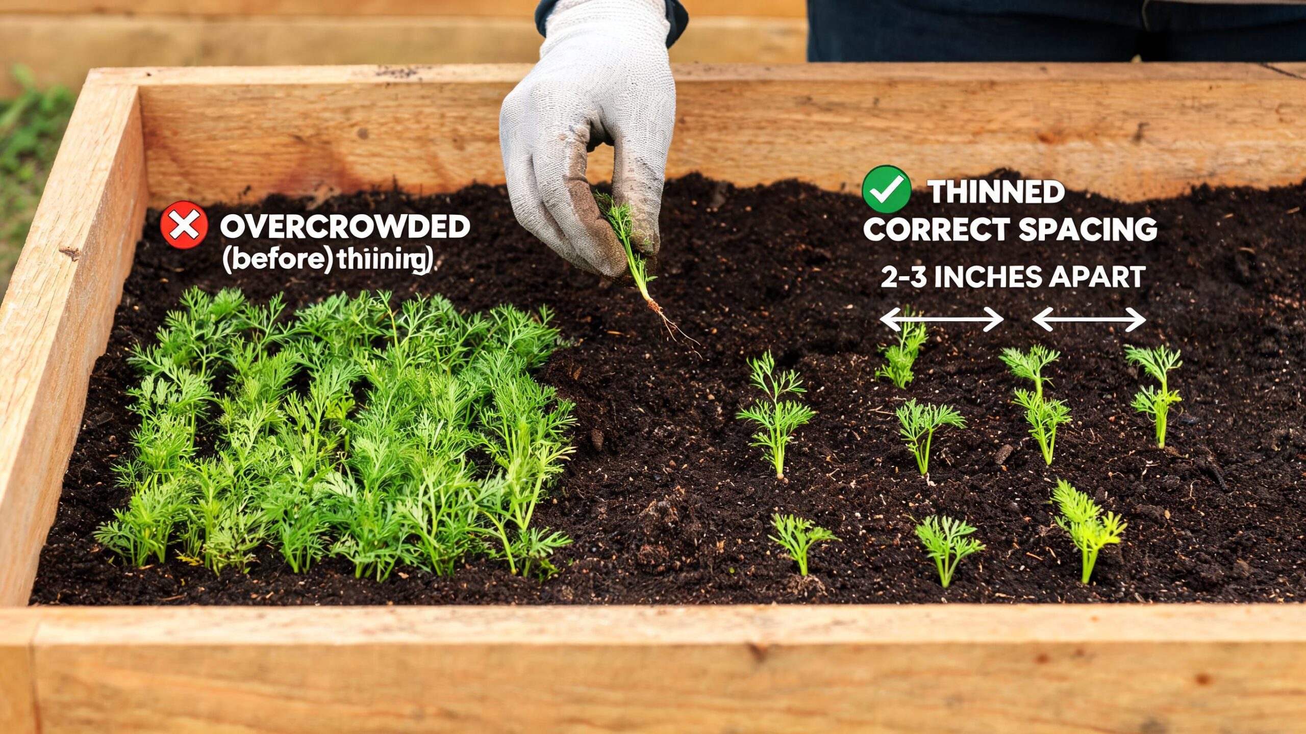 carrots raised beds vs ground