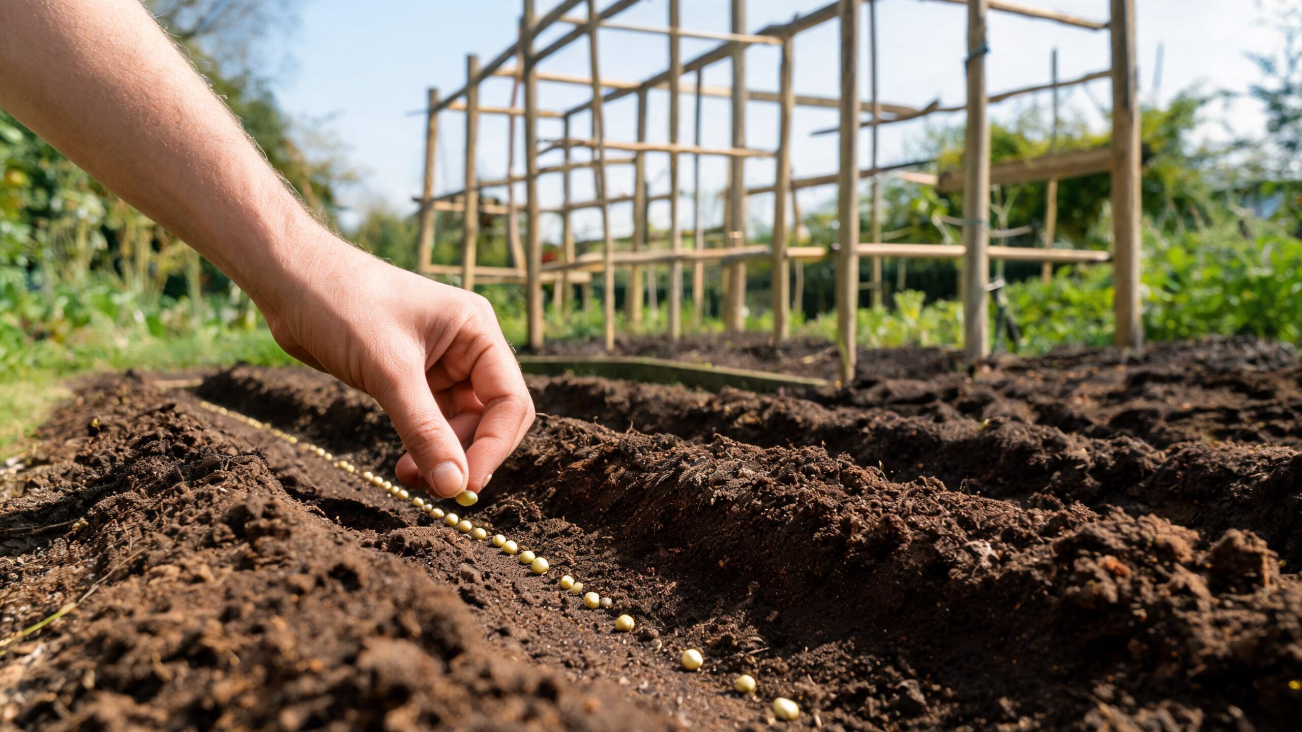 how to grow peas