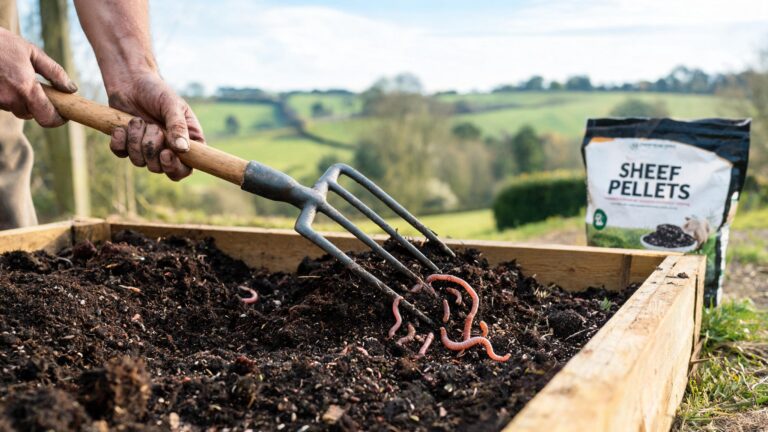 preparing garden soil for spring